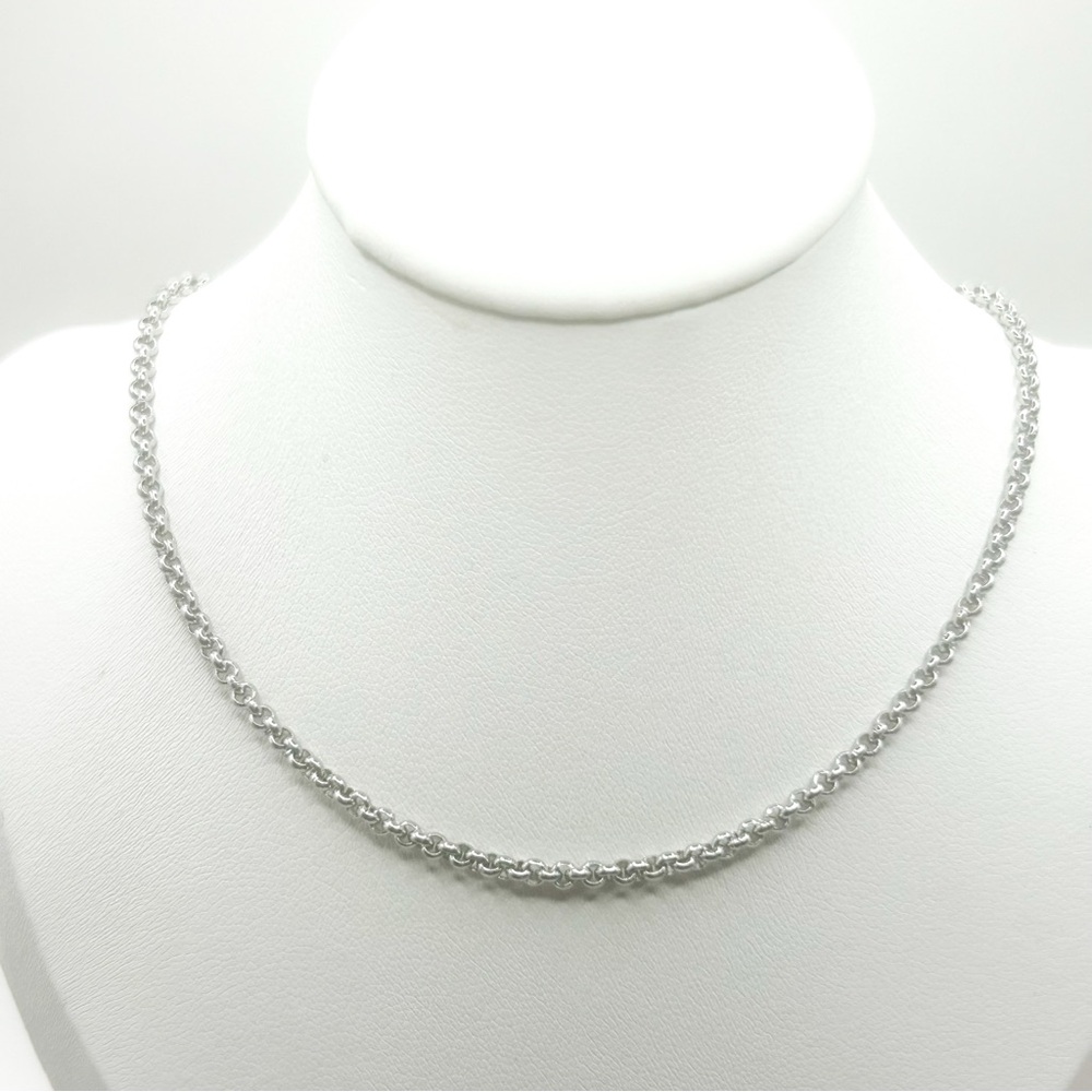 NWOT Stainless steel rollo chain 18”
